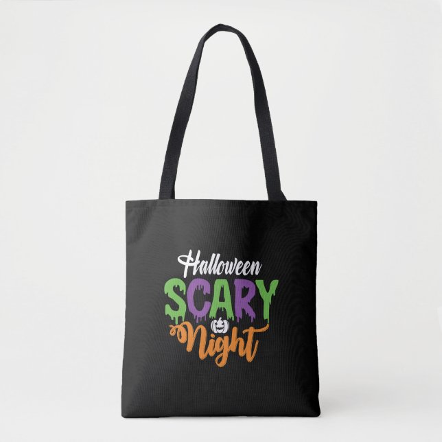 Halloween SCARY Night Tote Bag (Front)