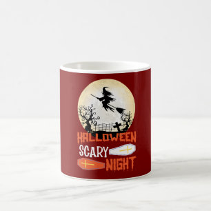 Halloween Scary Night Witch Coffee Mug