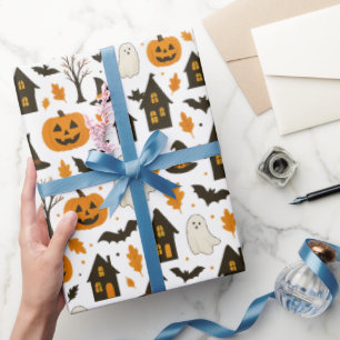 Halloween Scary Pattern – Spooky & Festive Wrapping Paper