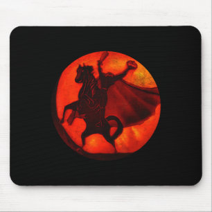 Halloween scary pumpkin headless horseman JackOLan Mouse Pad