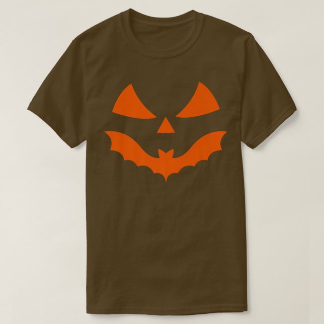 Halloween scary pumpkin jack o lantern jackolanter T-Shirt (Design Front)