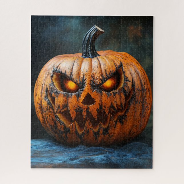 Halloween Scary Pumpkin Puzzle (Vertical)
