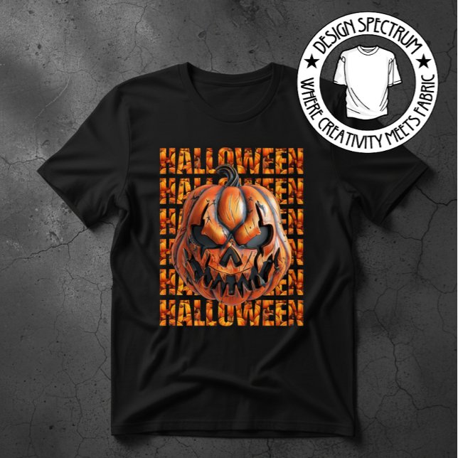 Halloween Scary Pumpkin  T-Shirt (Creator Uploaded)
