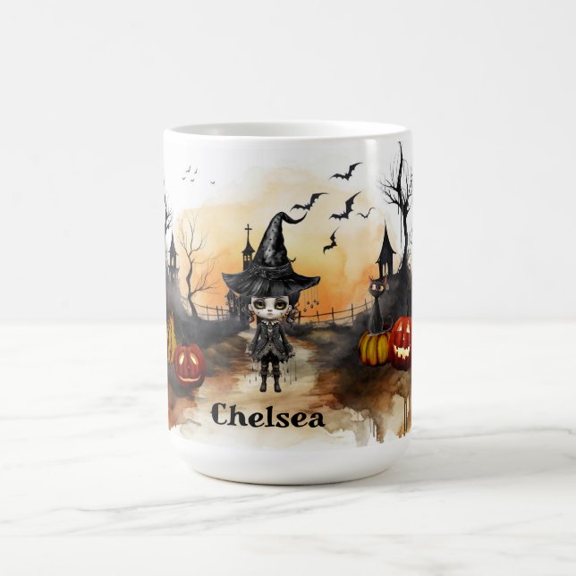 Halloween Scene Coffee Mug (Center)