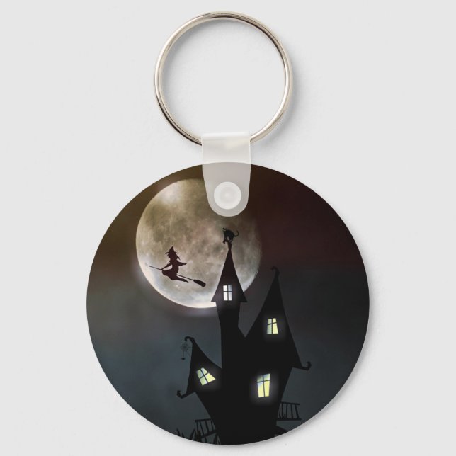 Halloween Scene Key Ring (Front)