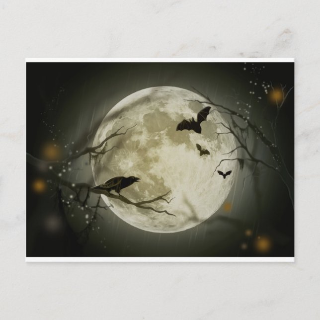 Halloween Scene Postcard (Front)