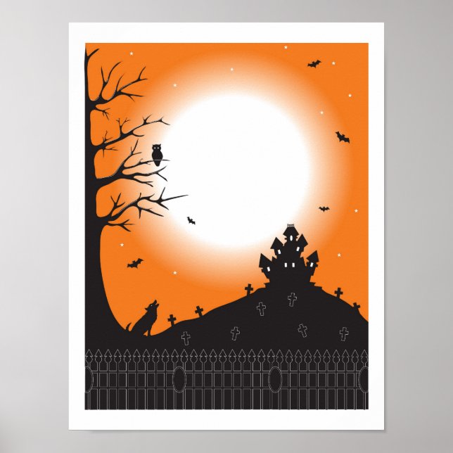 Halloween Scene Poster (Front)