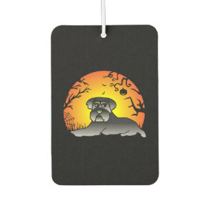 Halloween Schnauzer Dog Lover T-shirt Car Air Freshener