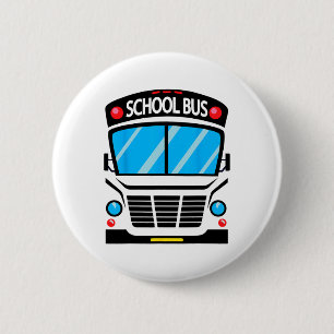 Halloween School Bus Costume For Adults And Childr 6 Cm Round Badge