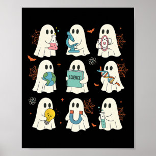 Halloween Science Teacher Student Ghost Laboratory Poster
