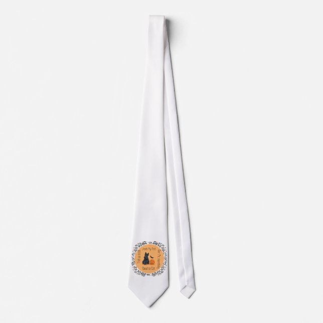 Halloween Scottish Terrier Tie (Front)