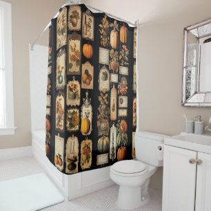 Halloween Scrapper Tags Fall 5 of 7 Shower Curtain