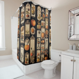 Halloween Scrapper Tags Fall 7 of 7 Shower Curtain