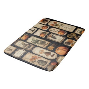 Halloween Scrapper Tags Fall Bath Mat