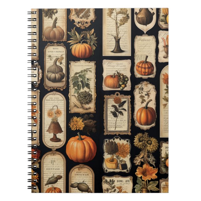 Halloween Scrapper Tags Fall Notebook (Front)