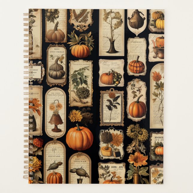 Halloween Scrapper Tags Fall Planner (Front)