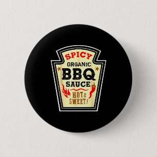 Halloween Scy Bbq Sauce Funny Food Costume Men Wom 6 Cm Round Badge
