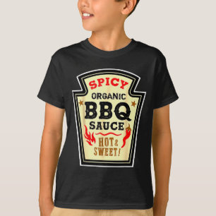 Halloween Scy Bbq Sauce Funny Food Costume Men Wom T-Shirt
