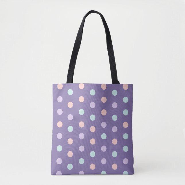 Halloween seamless pattern with polka dots isolate tote bag (Front)