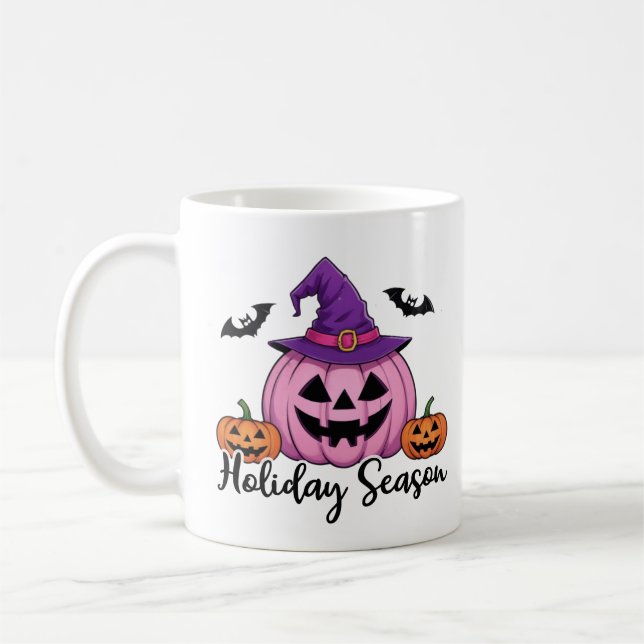 Halloween season coffee mug (Left)
