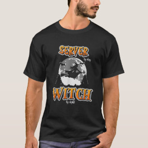 Halloween Server Witch Funny Cute Restaurant Waitr T-Shirt