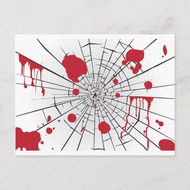 halloween shattered glass postcard (Front)