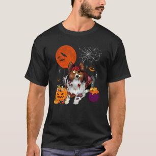 Halloween Shetland Sheepdog Scary Zombie With Cand T-Shirt