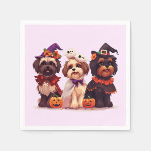 Halloween Shih Tzu Dogs Napkin