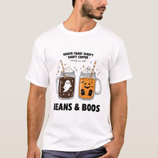 halloween shirt, cute ghost t-shirt, funny hallowe T-Shirt (Front)