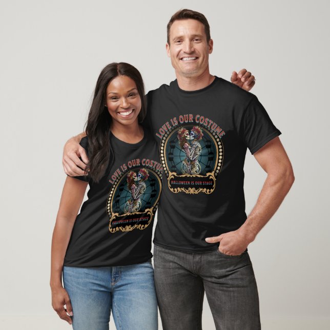 Halloween Shirt | Dancing Skeleton Tee | Coffee Ad (Unisex)