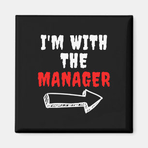 Halloween Shirt Funny Vintage Retro I'm With The M Magnet