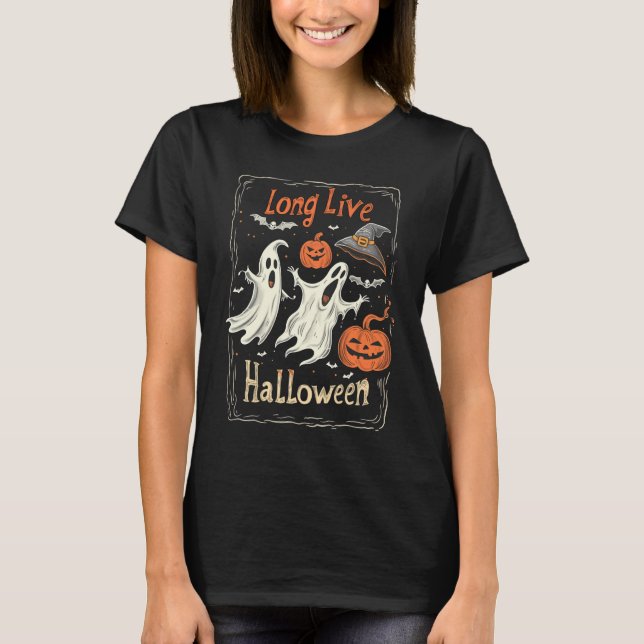 Halloween Shirt, Long Live Halloween T-Shirt (Front)