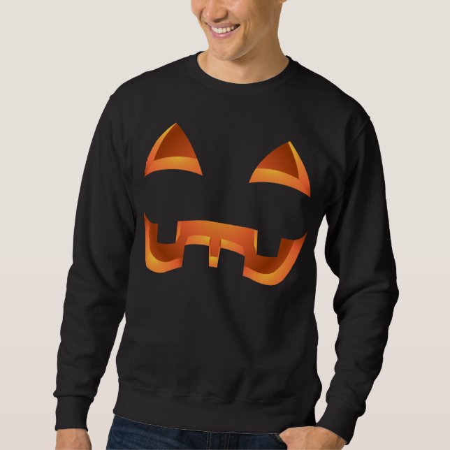 Halloween Shirt Pumpkin Jack-o-lantern Sweatshirt (Front)
