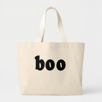 Halloween Shirt That says BOO Large Tote Bag