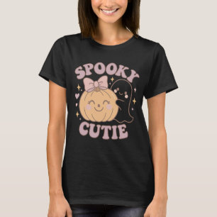 Halloween Shirt with Pink Bow Pumpkin & Ghost Co