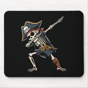 Halloween Shirts For Men Boys Kids Skeleton Pirate Mouse Pad