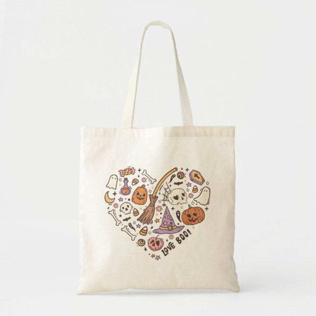 Halloween Shoulder Tote Bag (Front)
