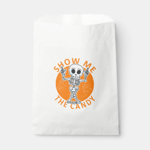 Halloween Show Me The Candy Skeleton Favour Bags