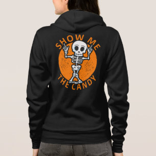 Halloween Show Me The Candy Skeleton Hoodie