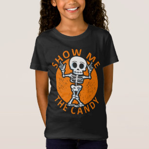 Halloween Show Me The Candy Skeleton T-Shirt