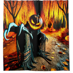 Halloween shower curtain