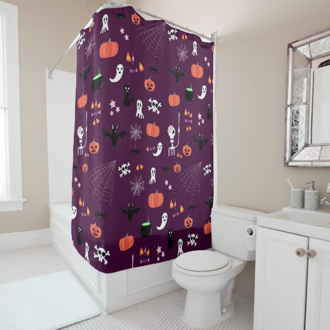Halloween Shower Curtain (In Situ)