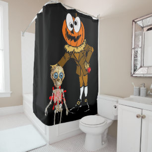 Halloween Shower Curtain Pumkin