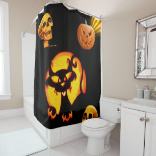 Halloween Shower Curtain Skull