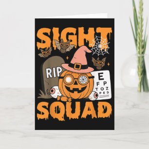 Halloween Sight Squad Optometry Optician Optometri Card