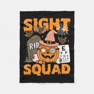 Halloween Sight Squad Optometry Optician Optometri Fleece Blanket