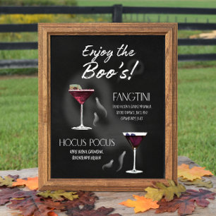 Halloween Signature Drink Sign