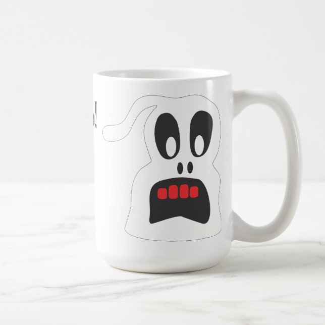 Halloween Silly Ghost Coffee Mug (Right)