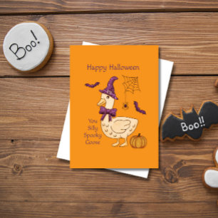 Halloween Silly Goose  Card