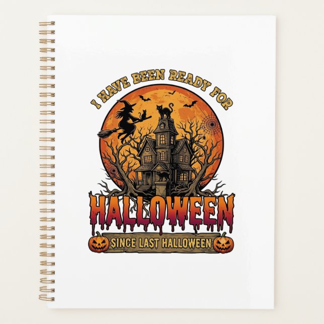 Halloween Since Last Haunted House Flying Witch_1 Planner (Front)